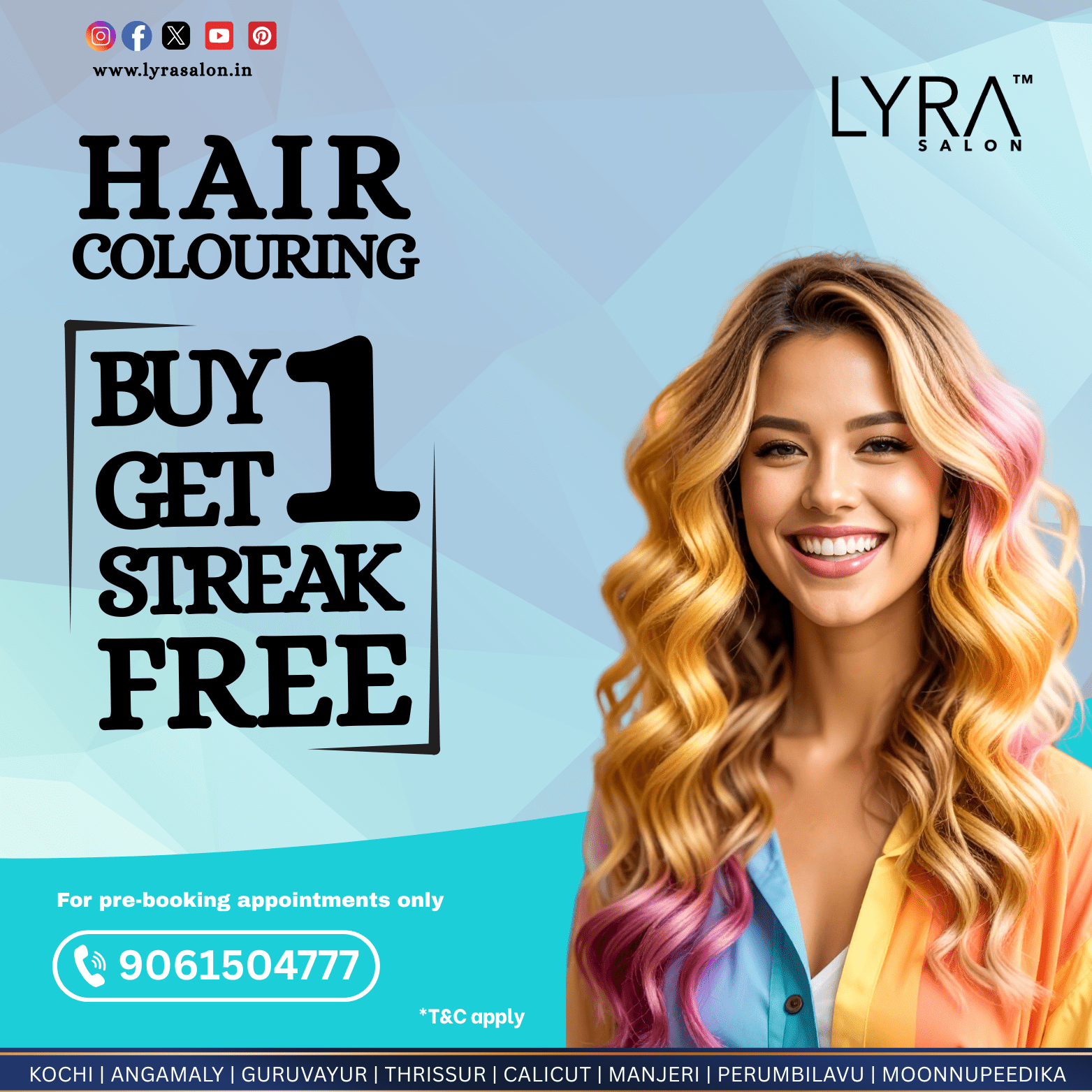 Hair Streak Offers in Salon